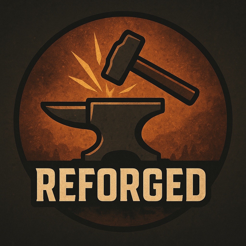 Reforged anvil logo
